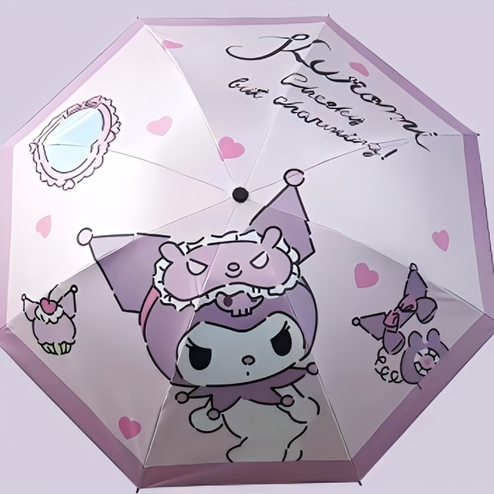Adult Adorable Kuromi Themed Umbrella - Kawaii Style